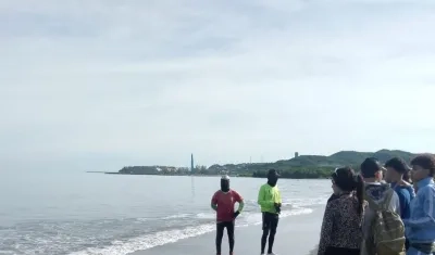 Playa donde fue encontrado el cuerpo sin vida.