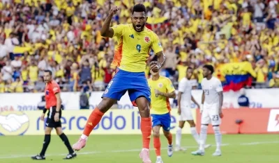 Miguel Ángel Borja marcó un gol con la Selección Colombia en la Copa América. 