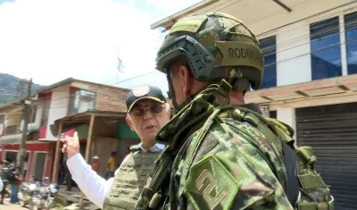 El Ministro de Defensa, Iván Velásquez.